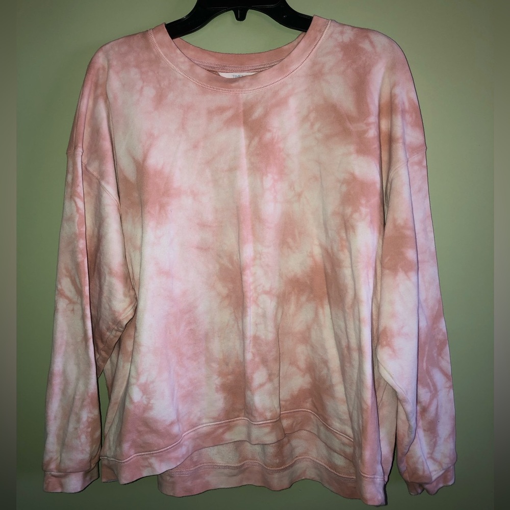 Light pink tie dye sweater